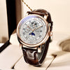 Men&#39;s Waterproof Moon Phase Automatic Mechanical Watch