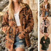 Women&#39;s Retro Plush Lapel Long-sleeved Jacket