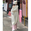 Hooded Fur Cardigan Coat Women&#39;s Spring Clothes, Thick Gentle Long Knitted Coat Handmade Clothing Hand Knit Outfit Of The Day