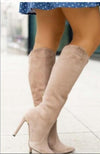 Suede Side Zipper Mid-calf Fashion Women&#39;s Boots