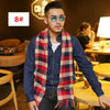 Men&#39;s Fashion Casual Warm Plaid Scarf