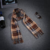 Autumn And Winter Black And White Plaid Plus-sized Thickening Thermal Men&#39;s And Women&#39;s Scarf