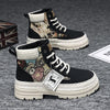 Men&#39;s Casual All-match Worker Boot High-top Shoes