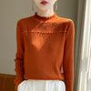 Women&#39;s Fashion Wool Lace Bottoming Shirt