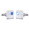 Alloy Spot Drill Fashion Men&#39;s Square Cufflinks