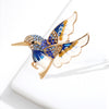 Fashion Women&#39;s Colorful Hummingbird Paint Brooch