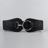 Women&#39;s Simple Sweet Cool PU Leather Decoration Wide Belt