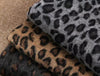 Women&#39;s Casual Leopard Print Suit Collar Woolen Coat