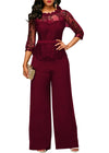 Straight Women&#39;s High Waist Lace Jumpsuit New