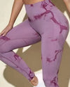 Tie-dyed Fitness Trousers High Waist Hip Lift Sports Skinny Running Sexy