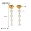 High-grade Ins Titanium Steel Earrings 18K Gold Plated Jewelry