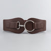 Women&#39;s Simple Sweet Cool PU Leather Decoration Wide Belt