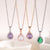 Fashion Zircon Water Drops Pendant Necklace For Women