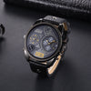 Men&#39;s Quartz Watch Double Inserts Casual Fashion