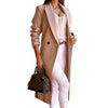 Minimalist Long Sleeve Lapel Button Split Coat