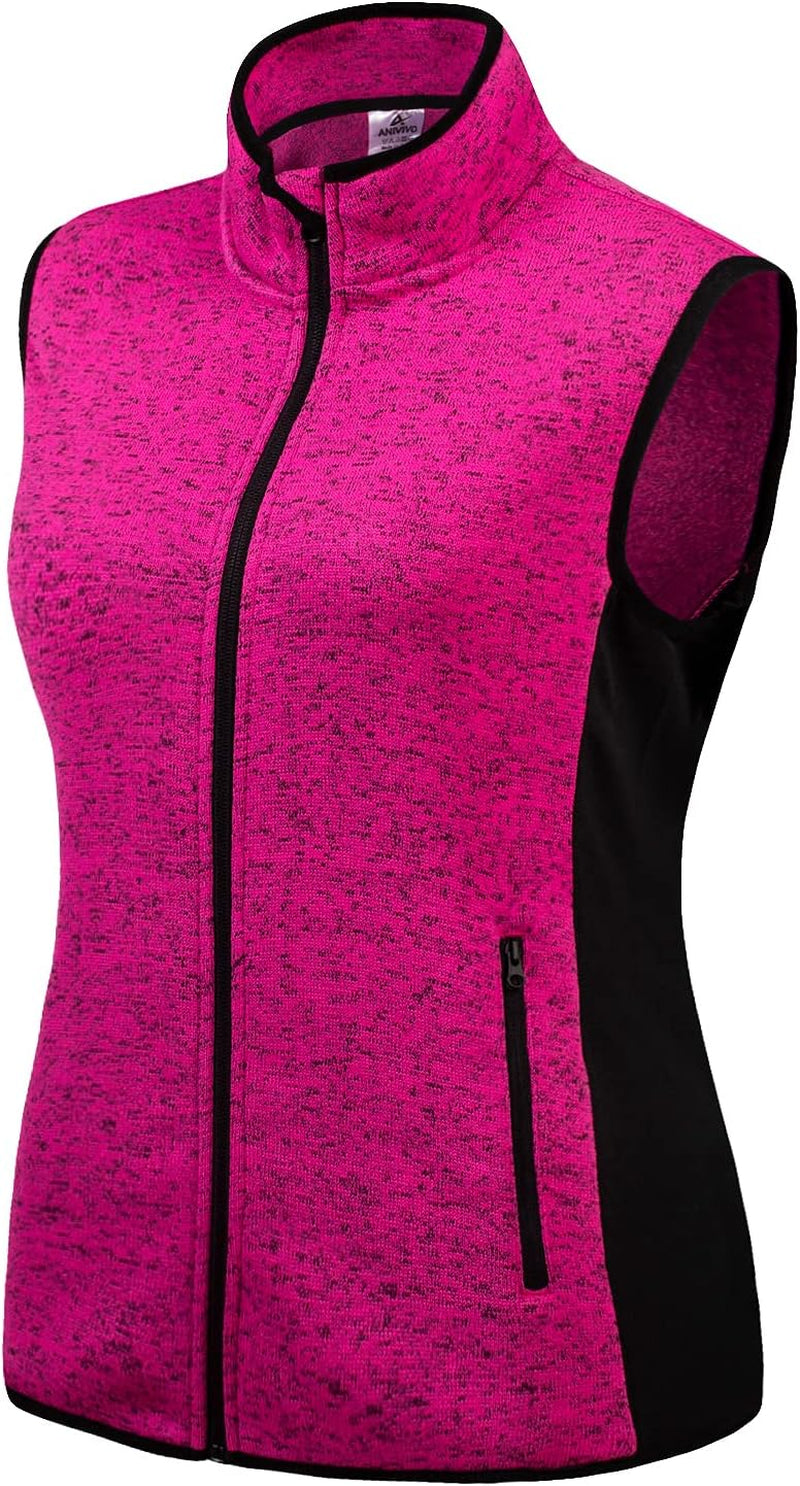 Golf Vests for Women Thermal Sleeveless Vests Outerwear with Pockets& Women Fleece Vest Lightweight