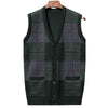 Men&#39;s Casual Loose Chicken Core Collar Knitted Vest