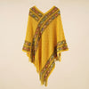 Ethnic Style Pullover Diamond Lattice Shawl