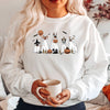 Women&#39;s Round Neck Halloween Printed Sweater