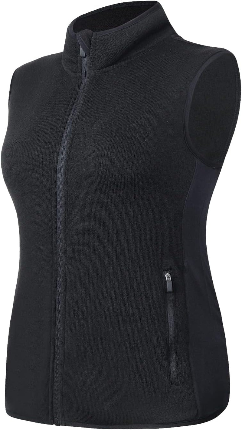 Golf Vests for Women Thermal Sleeveless Vests Outerwear with Pockets& Women Fleece Vest Lightweight