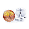 Time Stone Simple Tree Of Life Cufflinks