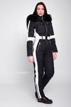 Women&#39;s Black and White Snowsuit