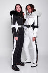 Women&#39;s Black and White Snowsuit